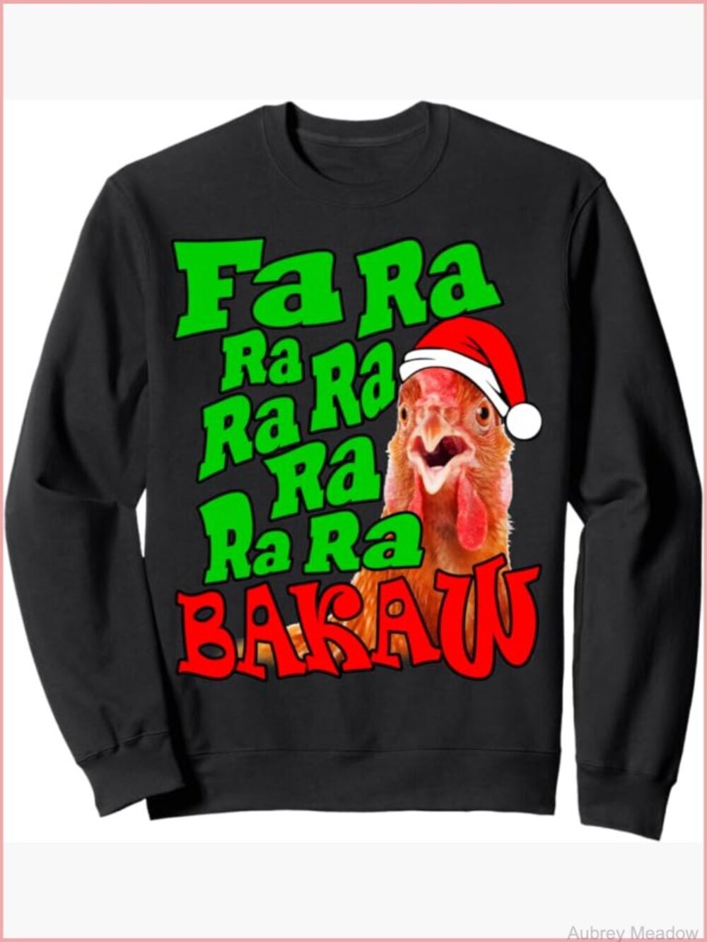 Fun Christmas Caroling Chicken Knitted Cardigan